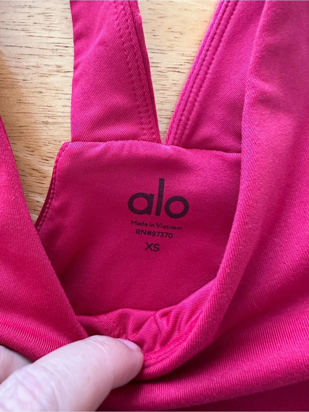 Alo crop tank top XS